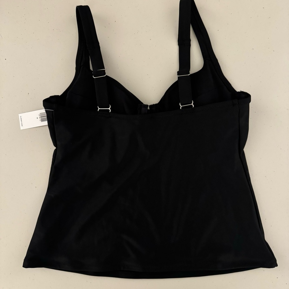 Old Navy - NWT - Underwire Tankini Swim Top in Black - M - Picture 10 of 10